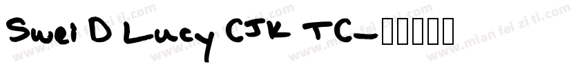 Swei D Lucy CJK TC字体转换